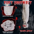 thumbnail image 3 of Ktaxon 3ft Hanging Zombie Animated Halloween Decoration Creepy Mummy Halloween w/ Pre-Recorded Screaming, LED Eyes, 3 of 10
