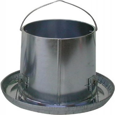 Farm Tuff Galvanized Hanging Poultry Feeder, 25-Pound