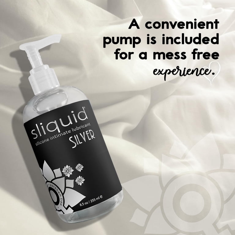 Sliquid Naturals Silver - Pharmaceutical Grade Personal Lube, 8.5