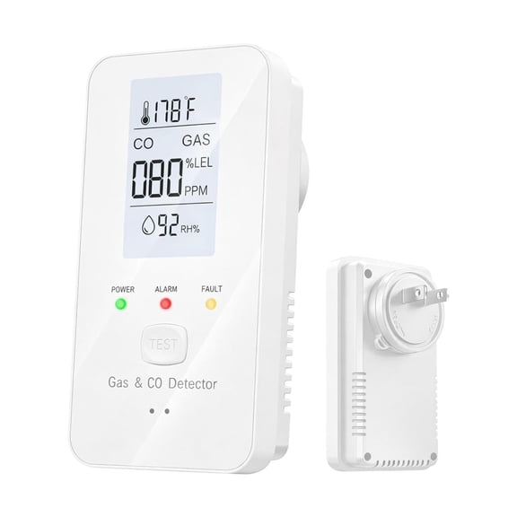 Orangide 4-in-1 Gas Detector Portable Propane Natural Leak Alarm with HD Screen for Home Apartment Hotel Camping RV Safety Monitor