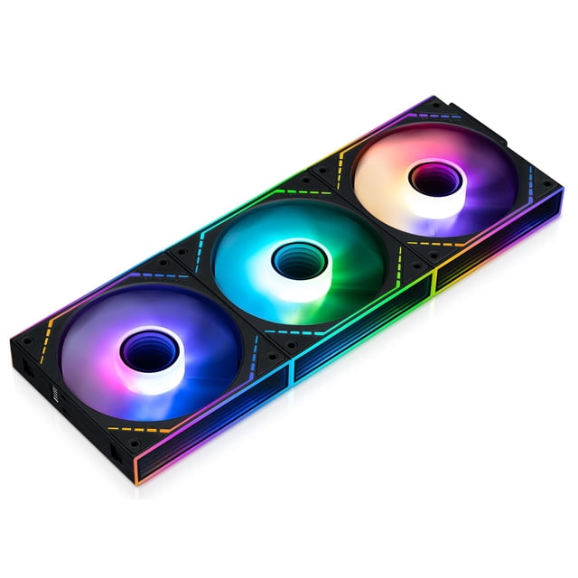 Thermalright TL-M12QR-S X3 Pack de 3 ventiladores ARGB PWM reversos de 120 mm