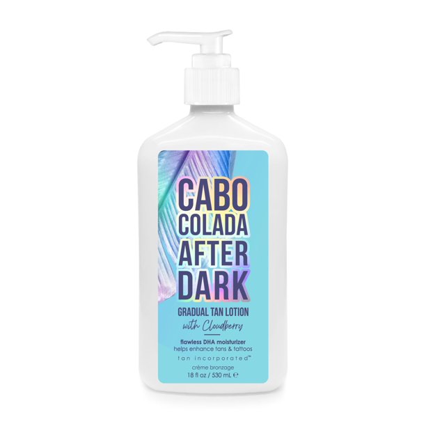 Loción hidratante Cabo Colada After Dark DHA - Mejora tu bronceado y tatuajes -18oz