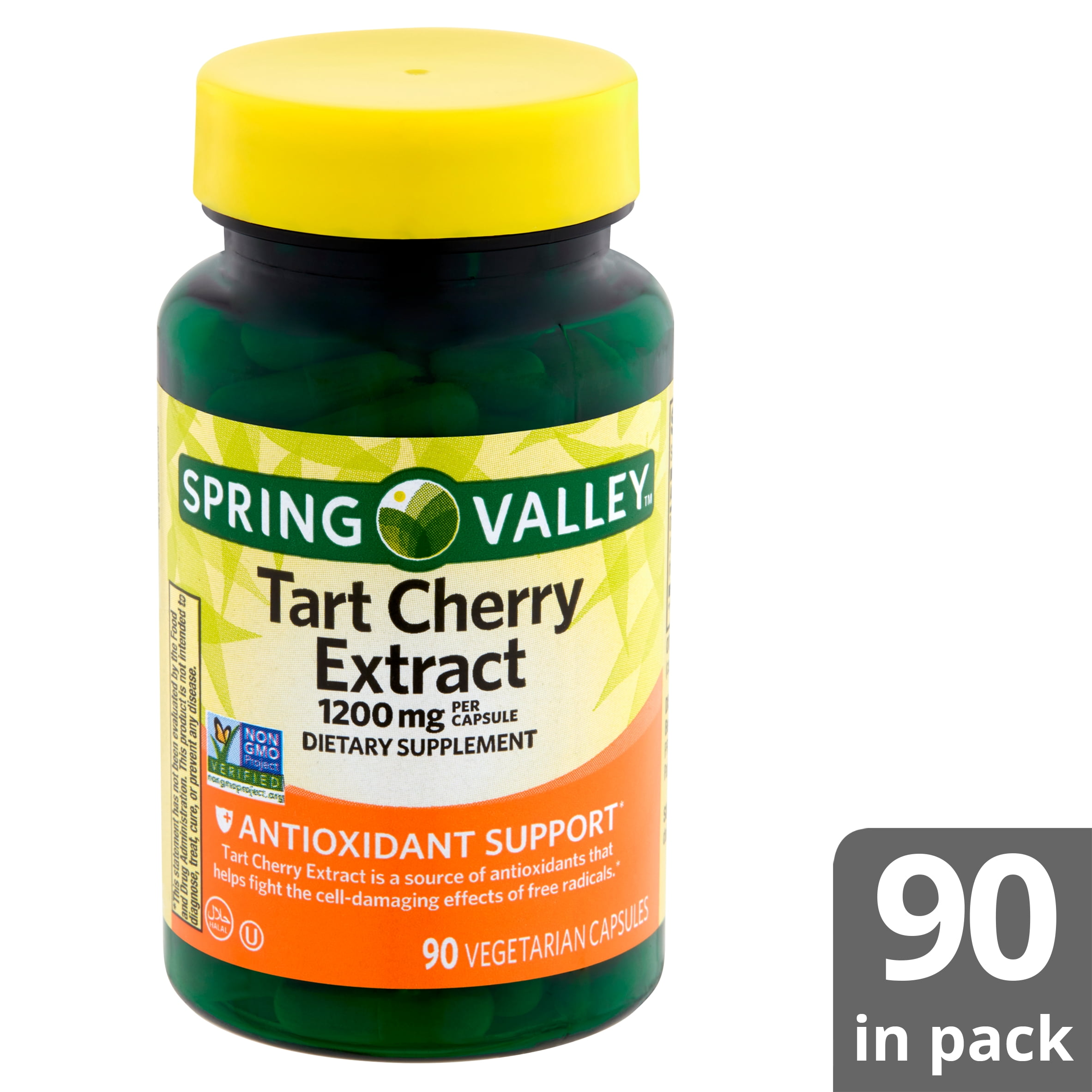 Spring Valley Tart Cherry Extract Dietary Supplement 10 Mg 90 Count Walmart Com Walmart Com