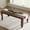 Brown, variant on 71 Inch Farmhouse Dining Table, Wood Rustic Kitchen Table with Sturdy Frame & Rustic Brown Finish - Seats 6 Rectangular Counter for Dining Room, Home Office, Living Room