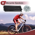 thumbnail image 2 of 72 Juego de Radios de Bicicleta 12G 209mm Radios de Rueda de Bicicleta Acero al Carbono Negro, 2 of 7