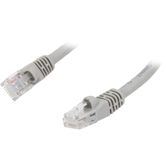 Nippon Labs CAT6MB-14GY 14 ft. CAT 6 UTP Injection Molded Boot Patch Ethernet Cable, Gray