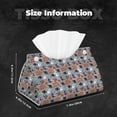 thumbnail image 6 of Lsque Happy Halloween Printed Long Tissue Box Cover Holder, Facial Paper Organizer Dispenser,Triangle with Bottom Belt, PVC Leather Decorative Organizer, 6 of 9