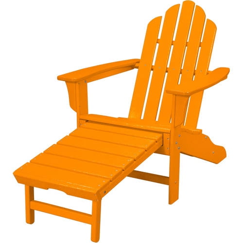 Hanover Outdoor Furniture All-Weather Contoured Adirondack Chair with Hideaway Ottoman,... by Hanover Outdoor Furniture