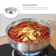 thumbnail image 4 of Hotpot Pot Stainless Steel Stockpot Thicken Hot Pot Home Kitchen Hotpot Pot with Lid, 4 of 9