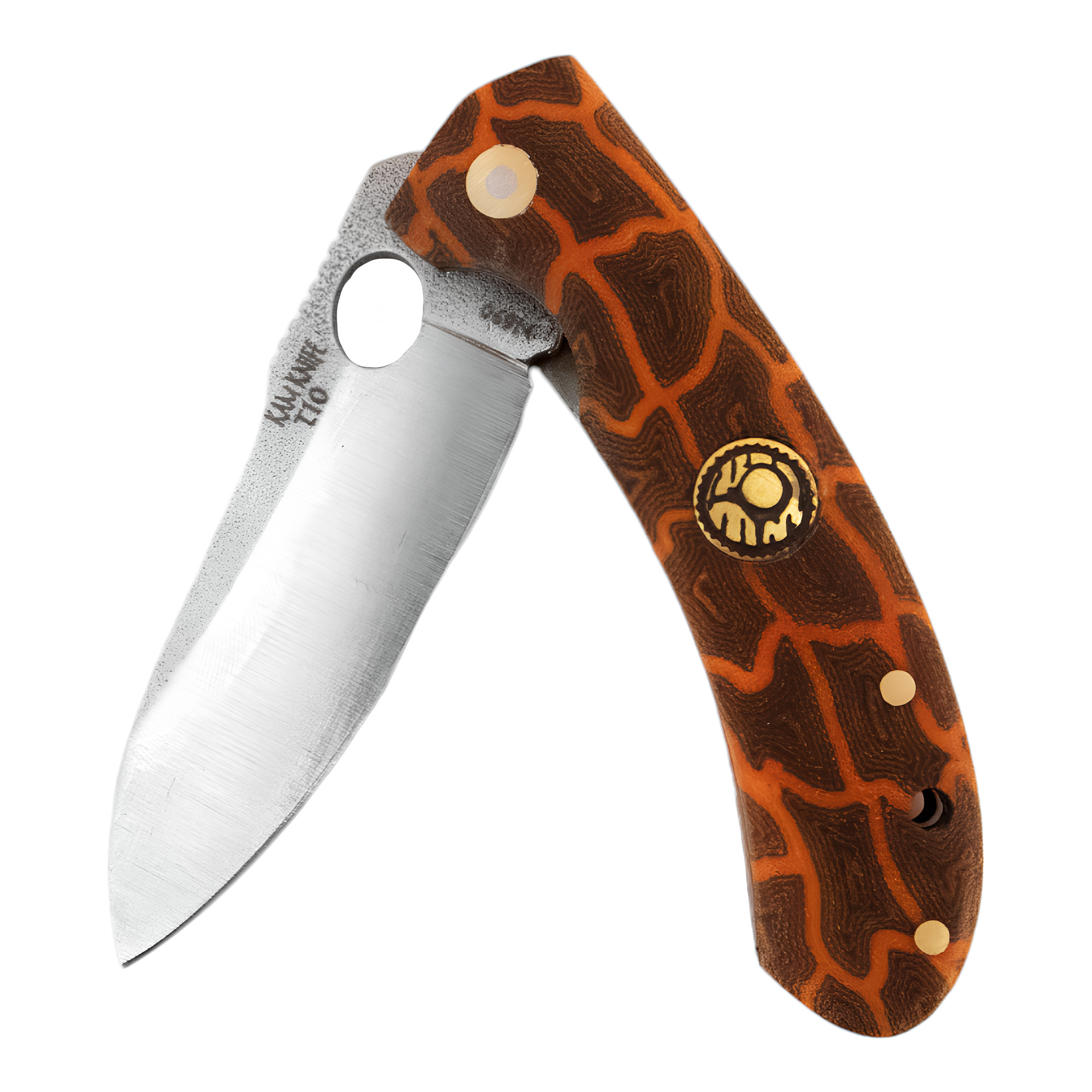 Kam Knife - Folding Knife Stainless Steel D2 with 3.14" Blade EDC Knife; White Handle Camping Knife; Small Hunting Knife Perfect for Outdoors and Hiking
