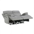 thumbnail image 6 of Lexicon Sherbrook Chenille 2-Piece Upholstered Power Reclining Sofa Set in Gray, 6 of 13