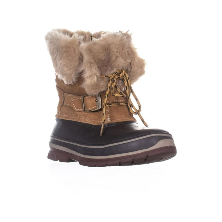 Womens Khombu Brooke Mid Calf Winter Boots Brown Coffee 7 US Walmart