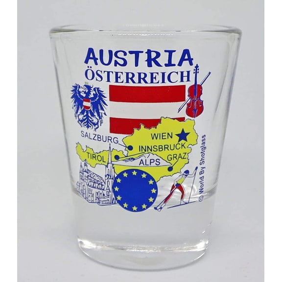 Austria EU Series Landmarks and Icons Shot Glass