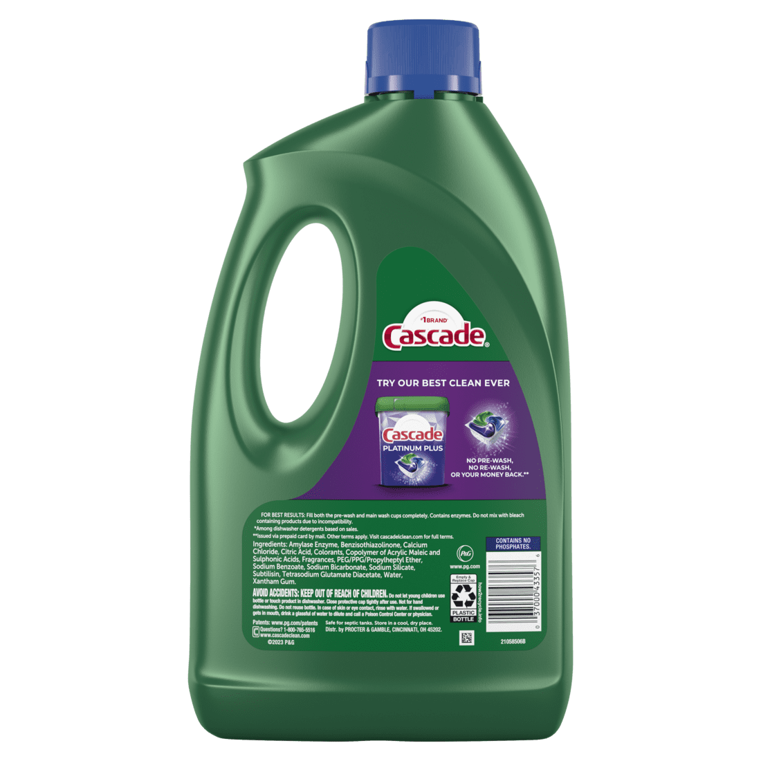 Cascade Complete Dishwasher Detergent Liquid Gel, Dish Detergent, Dishwasher Soap, Citrus, 75oz (3 Pack)