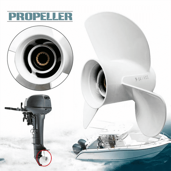13 1/2x15-K Aluminum Boat Outboard Propeller For Yamaha 50-130HP 6E5-45947-00-EL