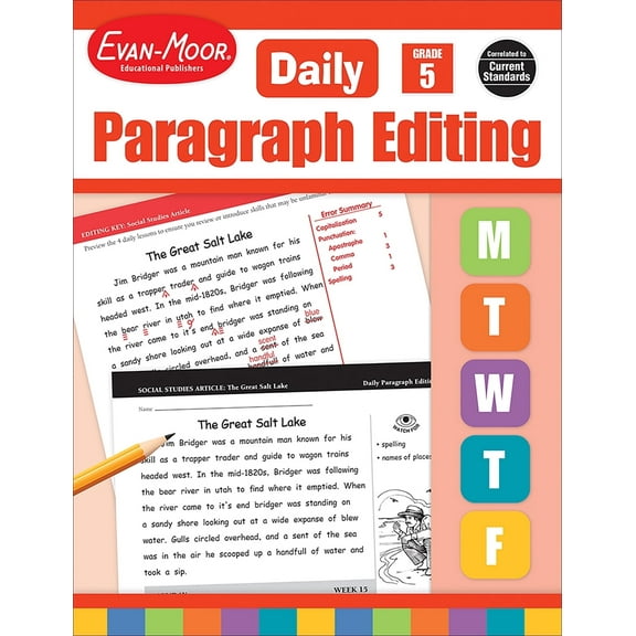 Evan-Moor Daily Paragraph Editing, Grade 5 Teaching Edition