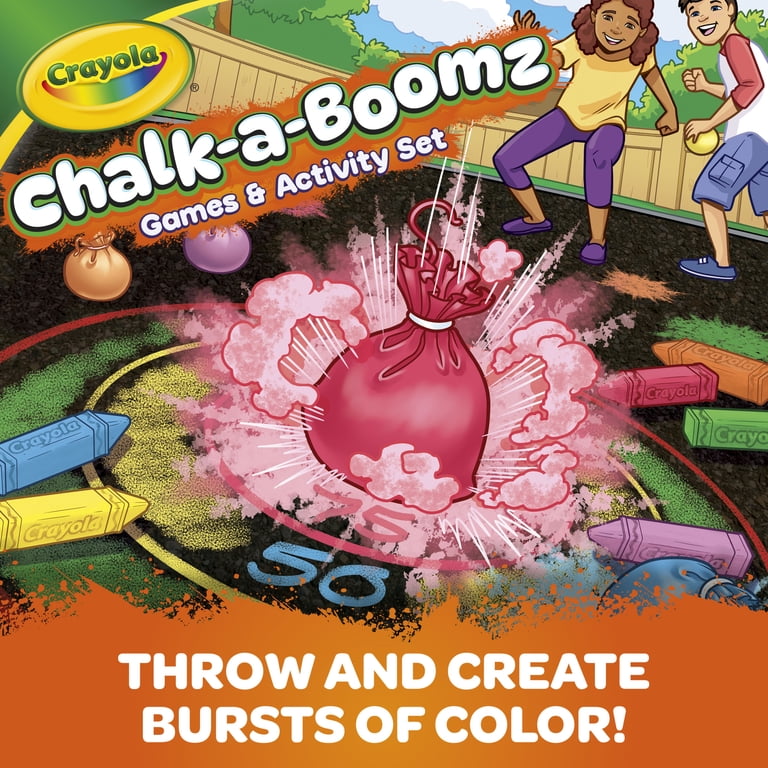 Crayola Chalk-a-Boomz Outdoor Chalk Toss Game, Outside Toys for