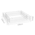 thumbnail image 3 of vidaXL Gabion Lit Surélevé Acier Galvanisé 100x100x20 cm, 3 of 3