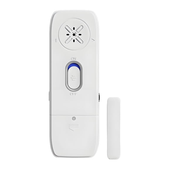 GJX ABS Door Security Devices, Peel and Stick Installation, Highly Accessible and Timely Window Alarms, For Home Security & Child Safety 0.39 x 0.13 x 0.04 in Door Alarms When Opened, White