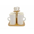 thumbnail image 2 of Set de 4 tazas largas Good & Good con cuchara y base de bambú, 2 of 5
