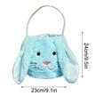 thumbnail image 3 of Nmdmisc Plush Easter Bunny Basket Easter Buckets with Long Plush Ear Personalized Egg Hunting Easter Bags,Bunny Easter Tote Bags for Easter Decorations Candy…, 3 of 5