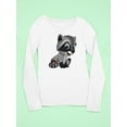 thumbnail image 3 of Cute Raccoon Sitting Long Sleeve Toddler -Image by Shutterstock,  5 Toddler, 3 of 4