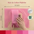 thumbnail image 5 of 330 Sheets Red Tissue Paper, 14 X 10 Inch Pink Gift Wrapping Paper for Birthday, 5 of 5