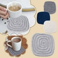 thumbnail image 7 of Pot Holder Trivet,Pot Holders for Kitchen,11x11cm Trivets for Hot Dishes Round Cotton Thread Woven Braided Hot Pads Trivets,for Hot Pots Kitchen Table Protector Hot Mats for Cooking and Baking(Blue), 7 of 7