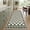 Green, variant on Checkered Area Rug Non Slip TPR Backing Machine Washable Low Pile Soft Non Shedding Stain Resistant Neutral Geometric Carpet for Living Room Bedroom Dining Office