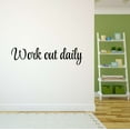 thumbnail image 2 of Holiday Gift Dad Workout Daily Active Quotes & Sayings Wall Decal Decoration Fitness Sports Motivation Workout Gym Wall Decor Lasts Years and Easily Removable - Size: 45 in x 10 in, 2 of 3