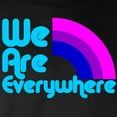 thumbnail image 3 of CafePress - We Are Everywhere Bi Pride Long Sleeve Dark T Shir - Long Sleeve Dark T-Shirt, 3 of 4