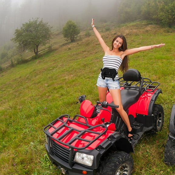 GOOHOCHY Motorcycle Seat Passenger Handle With Oxford Strap Belt Motorcycle Passenger Handle For Motorbike Atv Snowmobile And Boat Hand