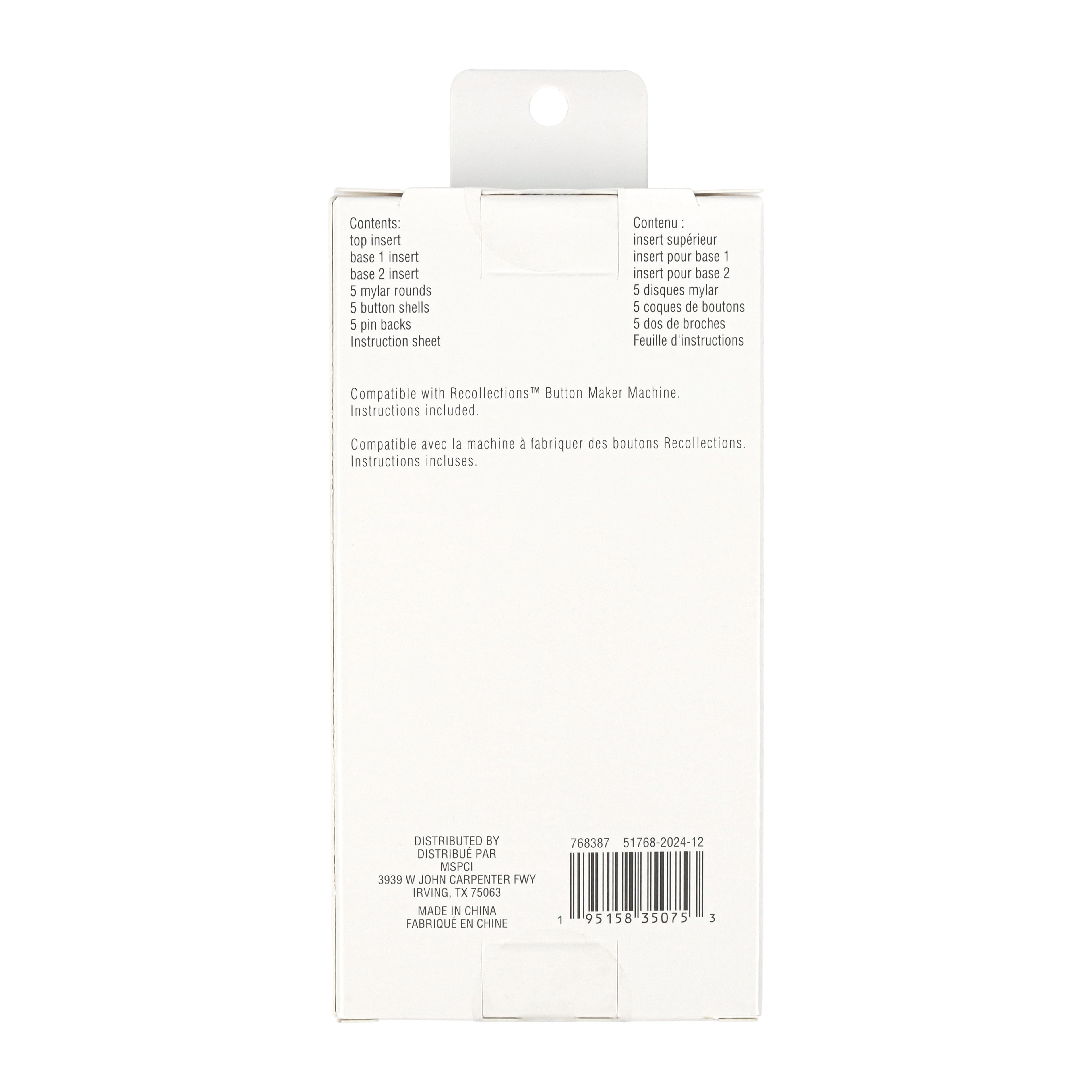 Recollections Medium Button Maker Inserts, 6 Pack