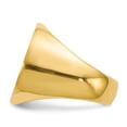thumbnail image 3 of 14K Yellow Gold Ring Band Signet 21.5x22.0mm Open Back Men's, Size 5, 3 of 5