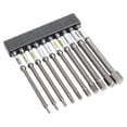 thumbnail image 2 of 1/4Inch Screwdriver Bit Set Magnetic The Cross Hexagonal for Torx With Bit Holder B, 2 of 10