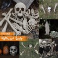 thumbnail image 3 of Muyoka 28 piezas de huesos de esqueleto de calavera, accesorios de terror espeluznantes, decoración de cementerio para decoración de fiesta de Halloween Muyoka Hogar, 3 of 7