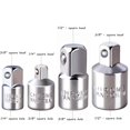 thumbnail image 4 of Mistaha Socket Adapter Set of 4 Pieces with 1/4-Inch 3/8-Inch 1/2-Inch Size Conversion Sleeves in Silver Color, 4 of 6