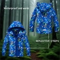 thumbnail image 6 of Lkhaha Toddler Boys Jackets Casual Print Waterproof Zipper Hooded Lightweight Windproof Raincoat Jackets Size 3-4 Years, 6 of 9