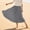 F-495Grey, variant on ZHOGXU Women'S Skirt Summer Elastic Waist Solid Color A Line Flowy Elegant Comfortable Mid Length Skirt For Everyday Wear,Beige,L