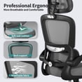 thumbnail image 3 of Silla de oficina ergonómica TRALT de malla, respaldo alto, 150 kg, 3 of 8