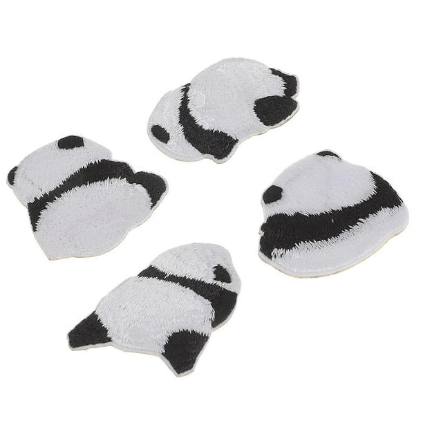 Clothes Patches Panda Style Iron On Patches For Backpacks And Jeans Decorative 4Pcs