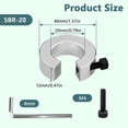 thumbnail image 4 of 40Pcs SBR20 Linear Rail Stop Collars Aluminum Alloy Shaft Limit Fixing Rings with Wrench, Linear Rail Shaft Stop Collars, 4 of 6