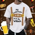 thumbnail image 2 of HNMKIU Men's Oktoberfest T-Shirt with Humorous Leather Pants Print for Celebration and, 2 of 4