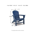 thumbnail image 7 of Signature Design by Ashley Casual Sundown Treasure Adirondack Chair  Blue, 7 of 7
