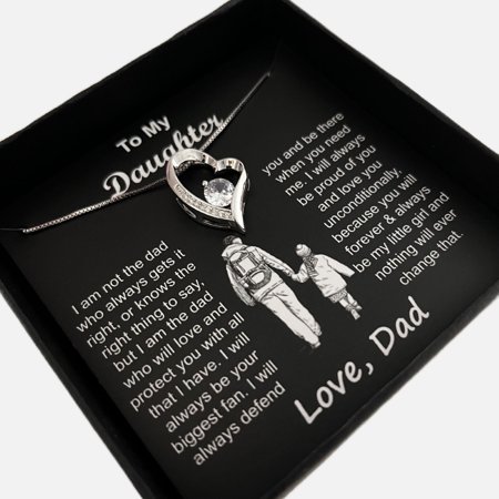 To My Daughter Necklace Father to Daughter Birthday Graduation Gift from Dad