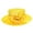 Yellow, variant on ChicHeadwear Womens Stone Studded Rose Bow Braid Hat - Yellow