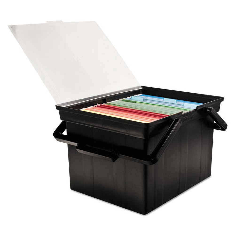 Companion Portable File, Letter/legal Files, 17" X 14" X 11", Black | Bundle of 5 Each