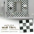 thumbnail image 5 of DEWOO Thick Peel and Stick Backsplash Tiles Kitchen Bathroom Square Self Adhesive Wall Tile Checkerboard Checkered Stickers,Black (10-Sheet, 9"×9"), 5 of 13