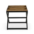thumbnail image 6 of Bowery Hill Mid-Century Walnut and Ebony Solid Wood End Table, 6 of 10