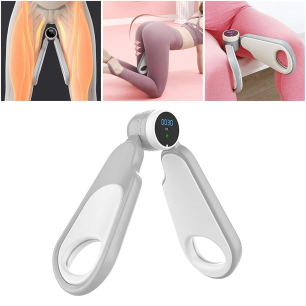 Entrenador de cadera, herramienta para levantar glúteos, tensión, ejercitador de músculos del piso pélvico, ejercitador de muslos internos, modelado, gris Soledad ejercicio de entrenador de cadera